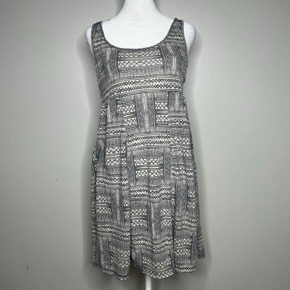 American Eagle Women's Mini Dress Aztec Print Sleeveless Sz M Festival Cover-Up - Picture 1 of 8